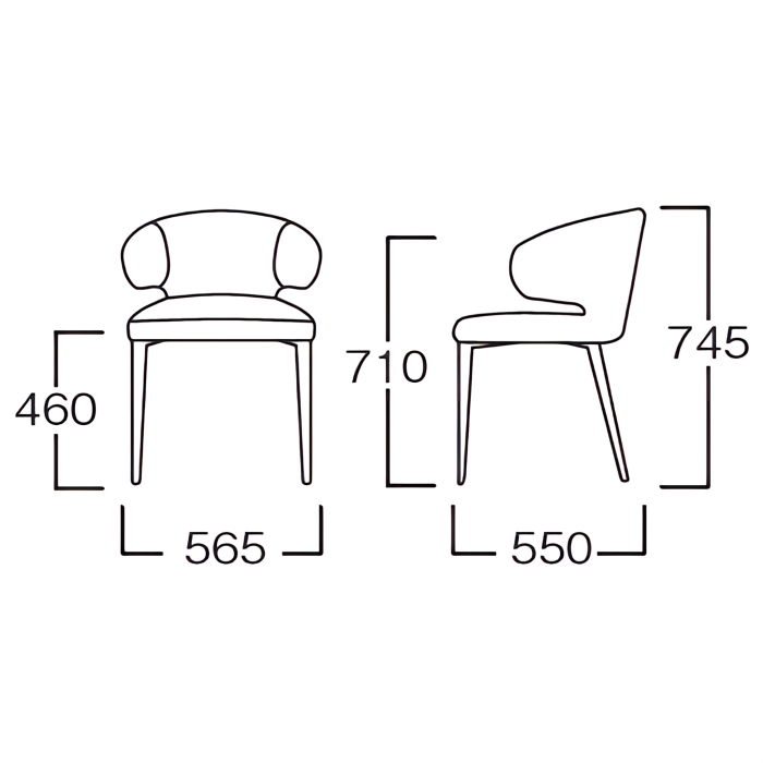 MYC1684GY-Chairの画像