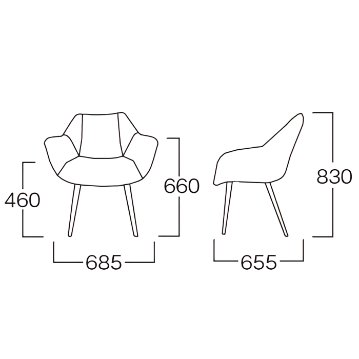 MYC1693GY-Chairの画像