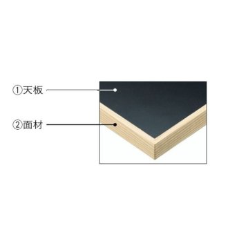 ST-001 メラミン化粧板／木縁巻き（8mm）【フリーサイズテーブル】の画像
