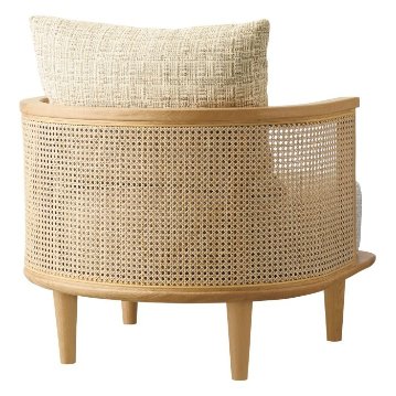 フラフィーイス【FLUFFY】業務用 木製ラウンジチェアの画像