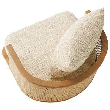 フラフィーイス【FLUFFY】業務用 木製ラウンジチェアの画像