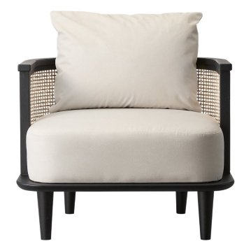 フラフィーイス【FLUFFY】業務用 木製ラウンジチェアの画像