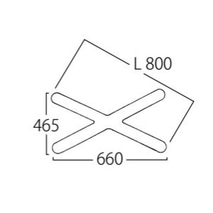 XL-B【TABLE LEG Xベース660×465】☆の画像