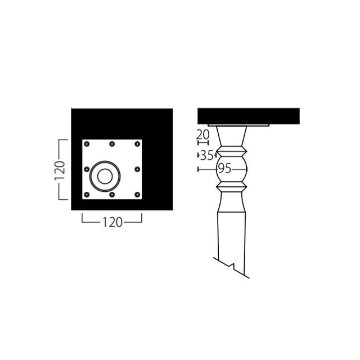 OL-B【TABLE LEG 独立脚1本】の画像