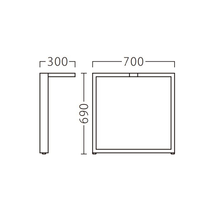 OL-J【TABLE LEG 独立脚片側】☆の画像