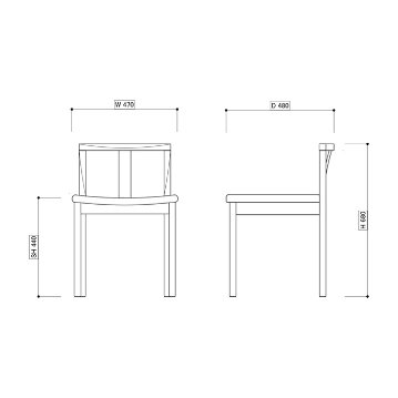 アーサム アームレスチェア【Ahsam】の画像