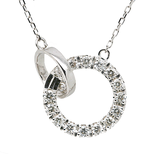K18 THJ Love Circleネックレス D0.25ct の画像
