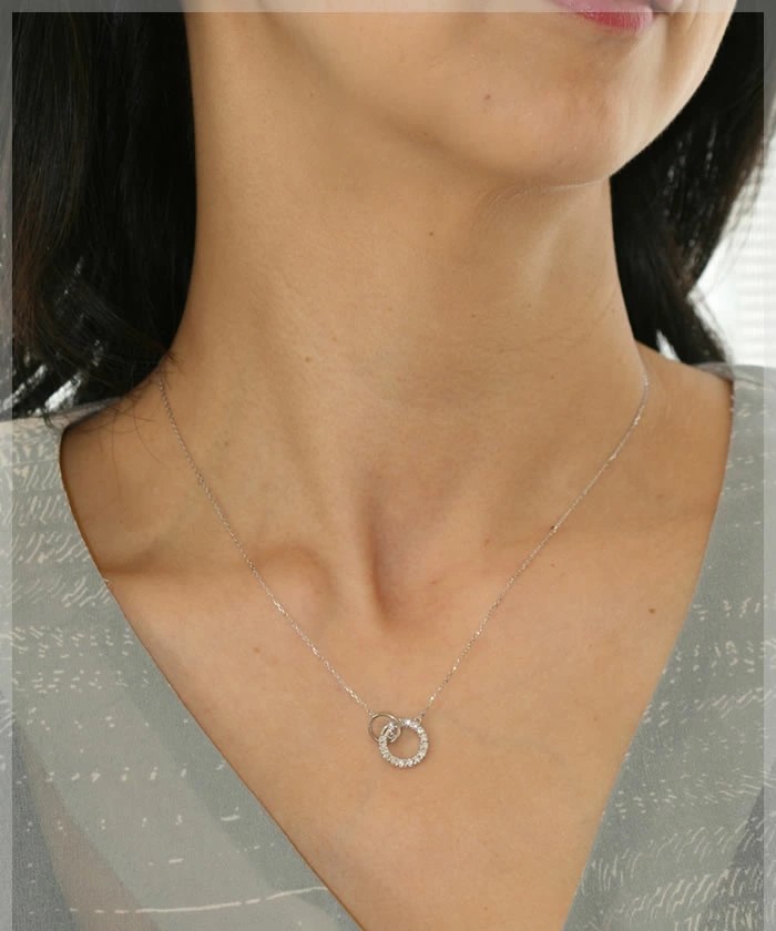 K18 THJ Love Circleネックレス D0.25ct の画像