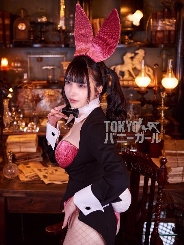 バニーガール 衣装 9点セット 飾り付【金糸ベロア・ピンク 19番】ドレスアップ バニー衣装・裏地付の画像