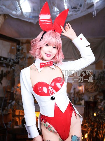 【大きいサイズ】燕尾服【ホワイト】 白の蝶ネクタイ付き バニーガール 衣装用の燕尾服の画像
