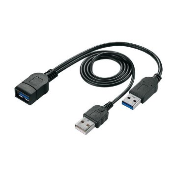 アイ・オー・データ機器 USB電源補助ケーブル UPAC-UT07Mの画像