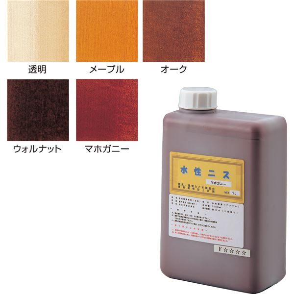 まとめ)アーテック 水性カラーニス/木彫用品 【ウォルナット 1L