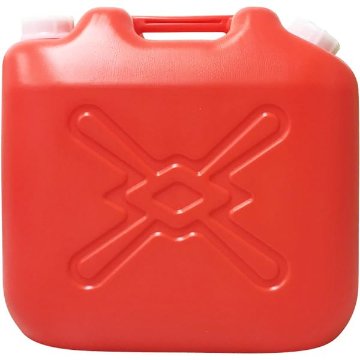 灯油缶/灯油用ポリタンク 【赤 20L】 キャップ口径：50mm(両口) JISマーク付きJIS(日本工業規格)適合商品の画像