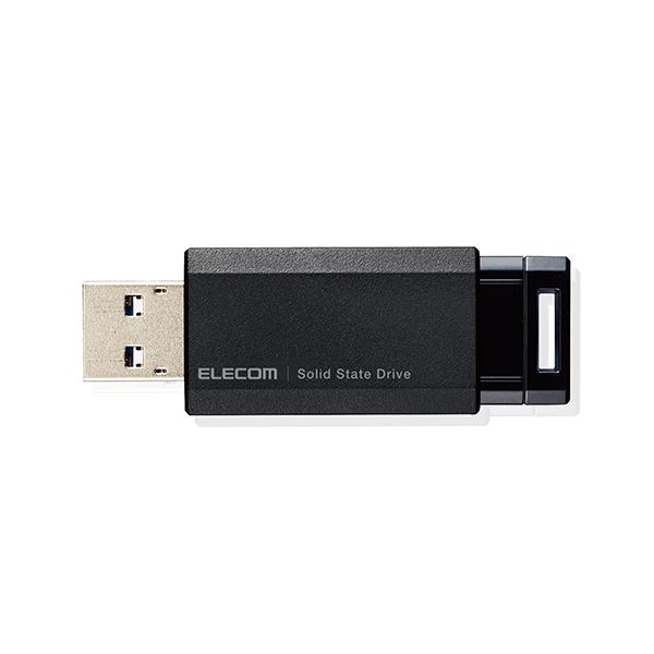 エレコム ELECOM 外付けSSD USB-A接続 (PS4対応) ブラック [ポータブル