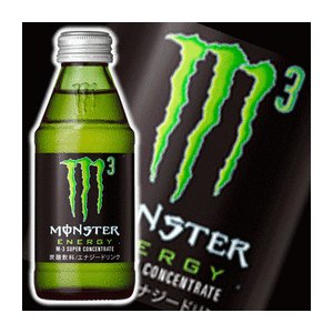 【まとめ買い】アサヒ モンスターエナジー Ｍ3 ワンウェイびん 150ml×24本（1ケース）【代引不可】 送料無料！の画像