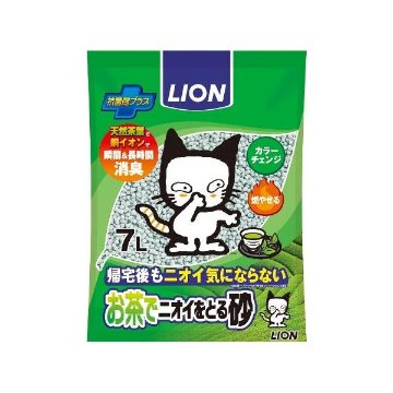 ライオン ペットキレイ お茶でニオイをとる砂 7L 【ペット用品】の画像