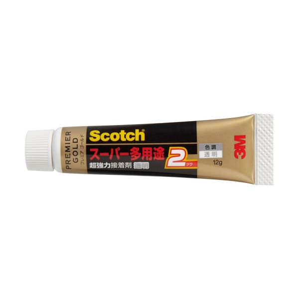 （まとめ） 3M スコッチ 超強力接着剤プレミアゴールド スーパー多用途2 12g 9077S 1本 【×10セット】 送料無料！の画像