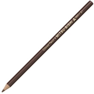 （まとめ）三菱鉛筆 色鉛筆 K880.21 茶 12本入 【×5セット】 送料無料！画像
