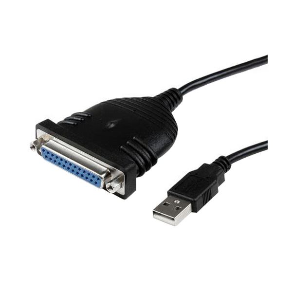 （まとめ）StarTech.com USB-パラレル（D-Sub25ピン）プリンタアダプタケーブル ZU2003S 1.8m ICUSB1284D25 1本 【×3セット】の画像