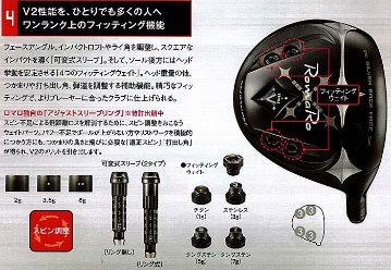 RomaRo Ray v V2 435 DRIVER 装着シャフトRJ−TG(UST Mamiya社製)の画像