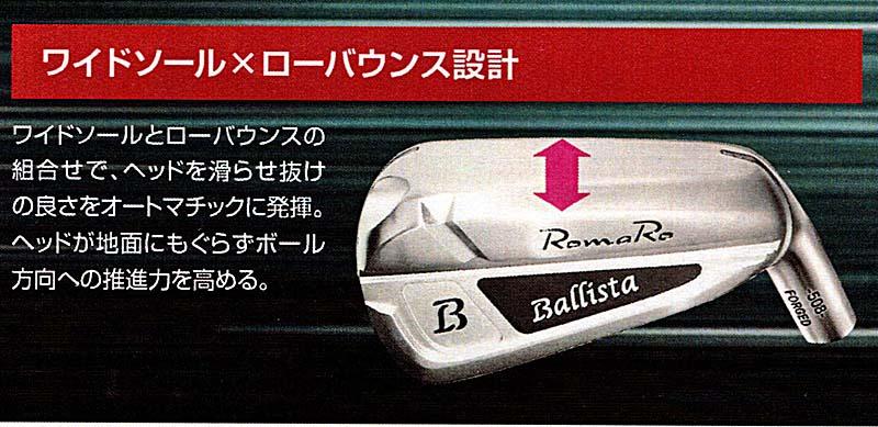 RomaRo Ballista 508 IRON 単品(＃4・＃AW) 装着シャフトNS950GH-Sの画像