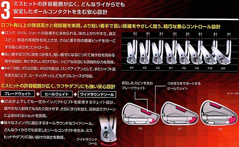 RomaRo　Ray TYPE R IRON　NS 950GH-S ６本セット(＃６～AW)の画像