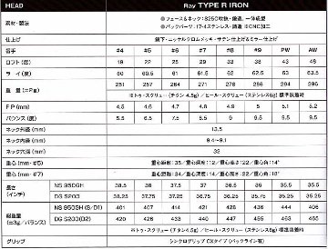 RomaRo　Ray TYPE R IRON　NS 950GH-S ６本セット(＃６～AW)の画像