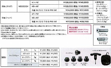 RomaRo　Ray TYPE R IRON　NS 950GH-S ６本セット(＃６～AW)の画像