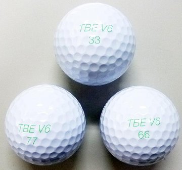 V6 3ピースウレタンボール 白９球入り.「飛衛門」の画像