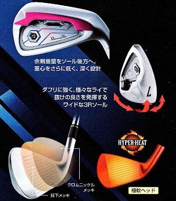 RomaRo Ray TYPE R PLUS IRON (＃６～PW)の画像