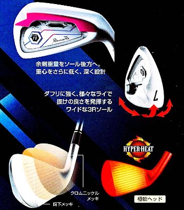 RomaRo Ray TYPE R PLUS IRON 装着シャフト(NS950GH／DG S200)の画像