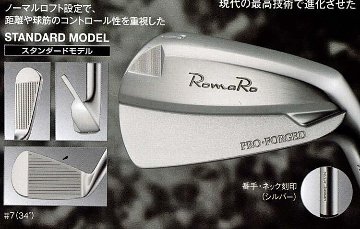 RomaRo PRO FORGED IRON STANDARD MODEL(スタンダードモデル)６本組(＃5〜PW) 装着シャフトNS 950GH S／DG S200の画像