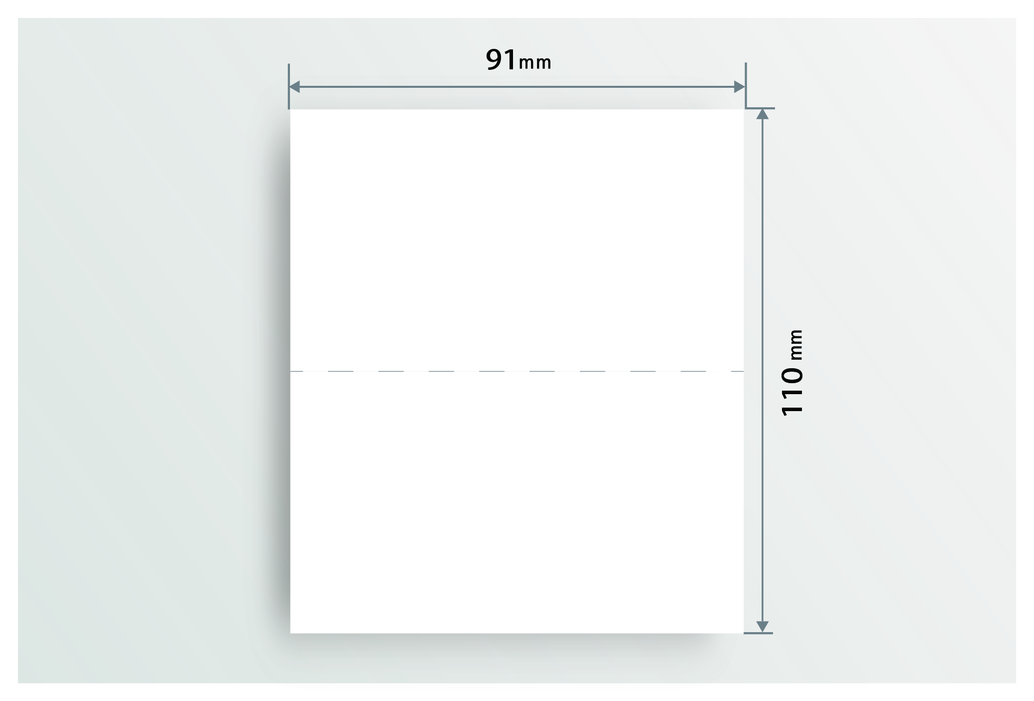 名刺カード タテ長(91×110mm)の画像