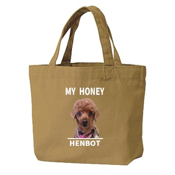 愛犬の名入れ＆写真プリント＆メッセージ うちの子お散歩バッグ Sサイズ メッセージ2　画像1の画像