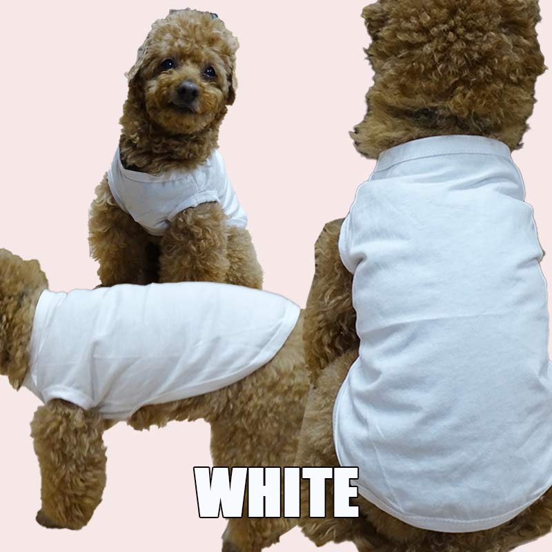 愛犬の名入れが出来る　肉球デザイン　小型犬～大型犬まで(25kg位)　コットン/ポリエステルタンクトップ  足跡柄 お好きな犬服やTシャツ等にプリント出来ますの画像