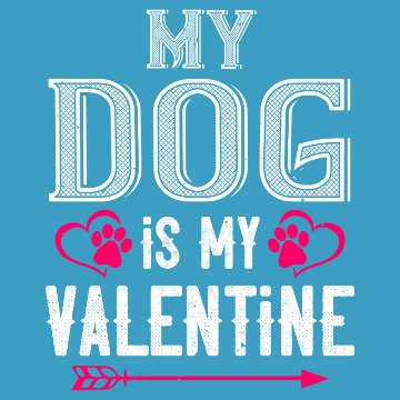 バレンタイン柄犬用ヨットパーカー【MY DOG IS MY VALENTIN】 犬用パーカー スウェットパーカー ジップポケット付き犬服 超小型犬〜大型犬 お好きな犬服やTシャツ等にもプリント出来ますの画像