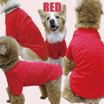 プリント用犬服　無地ボディ（卸売対応） 犬用Ｔシャツ コットン100％ S~4XL 10色展開 超小型犬、小型犬、中型犬、大型犬 dog-te-6cの画像