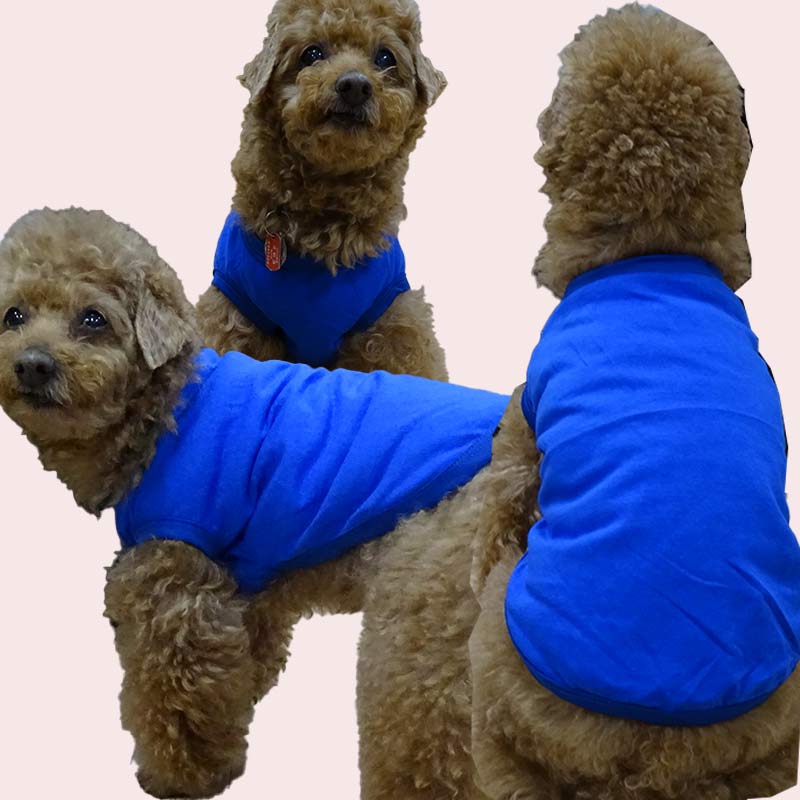 プリント用犬服　無地ボディ（卸売対応） コットン/ポリエステル タンクトップ XS~5XL 8色展開  超小型犬、小型犬、中型犬、大型犬の画像