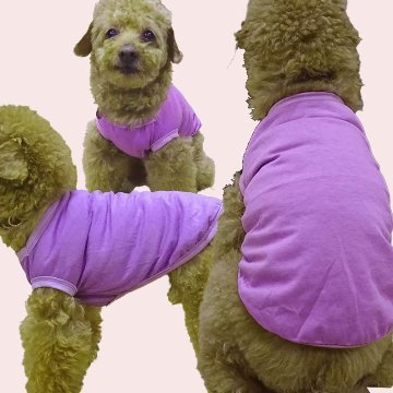 プリント用犬服　無地ボディ（卸売対応） コットン/ポリエステル タンクトップ XS~5XL 8色展開  超小型犬、小型犬、中型犬、大型犬の画像