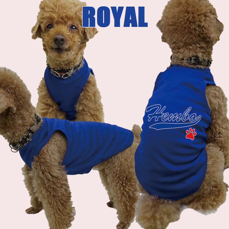 愛犬の名入れが出来る 犬用メッシュタンクトップ チームロゴ/野球チーム風/メジャーリーグ風/デコピン風 犬服 超小型犬〜中型犬 名前入り犬服 お好きな犬服やTシャツ等にもプリント出来ますの画像