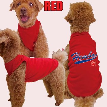 愛犬の名入れが出来る 犬用メッシュタンクトップ チームロゴ/野球チーム風/メジャーリーグ風/デコピン風 犬服 超小型犬〜中型犬 名前入り犬服 お好きな犬服やTシャツ等にもプリント出来ますの画像