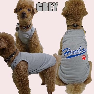 愛犬の名入れが出来る 犬用メッシュタンクトップ チームロゴ/野球チーム風/メジャーリーグ風/デコピン風 犬服 超小型犬〜中型犬 名前入り犬服 お好きな犬服やTシャツ等にもプリント出来ますの画像
