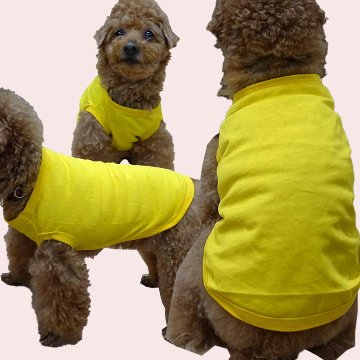 犬用コットン/ポリエステル タンクトップ 犬服 XS~5XL 8色展開  超小型犬、小型犬、中型犬、大型犬お好きなプリントをお入れします 薄手で夏にぴったりの画像