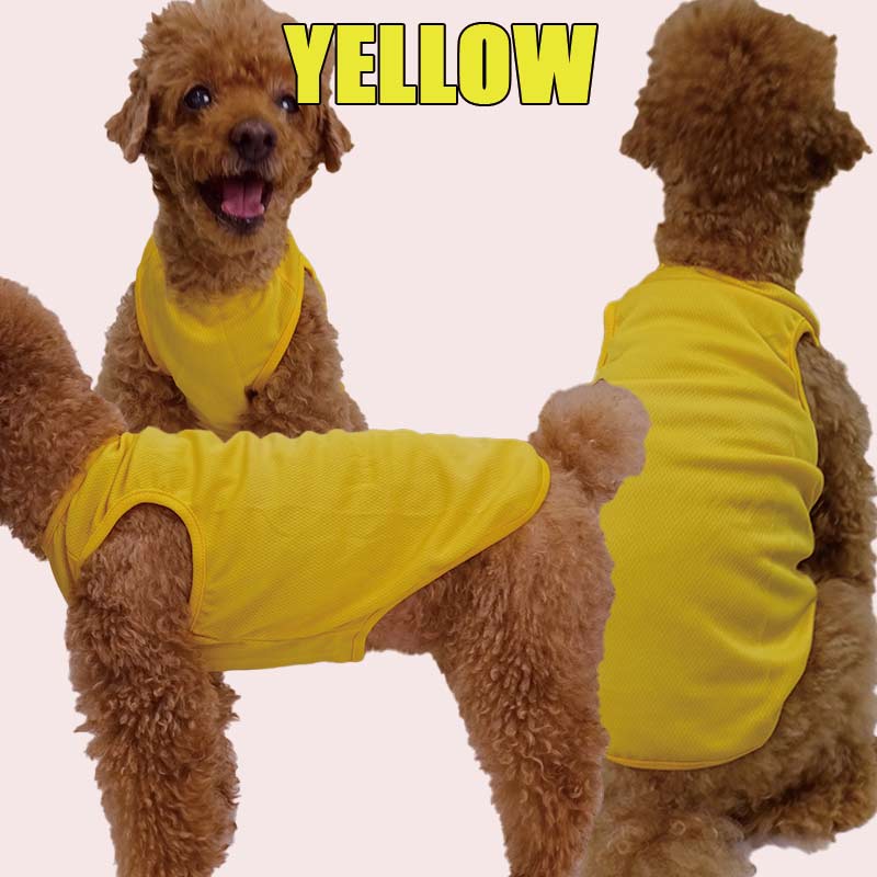 愛犬の名入れが出来る 犬印良品！品質表示風名入れ メッシュタンクトップ  名前入り犬服 パロディー柄 お好きな犬服やTシャツ等にもプリント出来ますの画像