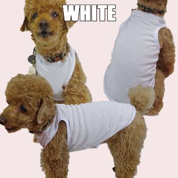 愛犬の名入れが出来る 犬印良品！品質表示風名入れ メッシュタンクトップ  名前入り犬服 パロディー柄 お好きな犬服やTシャツ等にもプリント出来ますの画像
