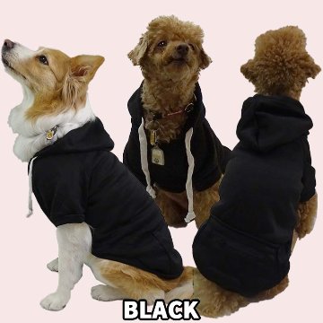 犬用ZIPポケット付きヨットパーカー 犬服 XS~5XL 5色展開 超小型犬、小型犬、中型犬、大型犬 お好きなプリントをお入れしますの画像