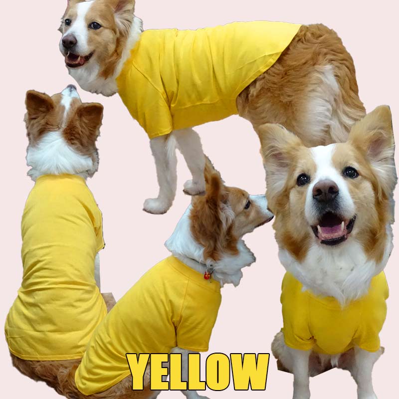 犬用Ｔシャツ 犬服 コットン100％ S~4XL 10色展開 超小型犬、小型犬、中型犬、大型犬 お好きなプリントをお入れします　dog-te-6cの画像