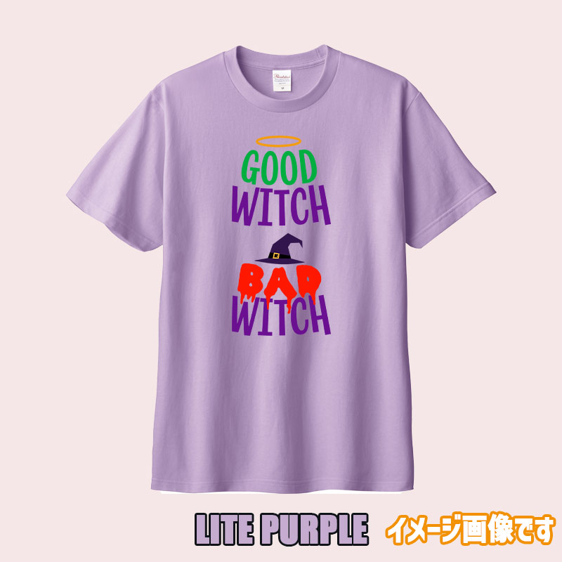 ハロウィン柄！GOOD-WITCH-BAD-WITCH お好きな犬服やTシャツ等にプリント致しますの画像