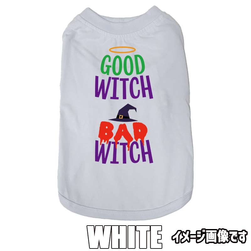 ハロウィン柄！GOOD-WITCH-BAD-WITCH お好きな犬服やTシャツ等にプリント致しますの画像