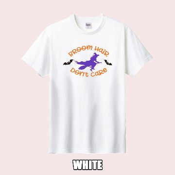 ハロウィン柄！BROOM-HAIR-DONT-CARE お好きな犬服やTシャツ等にプリント致しますの画像